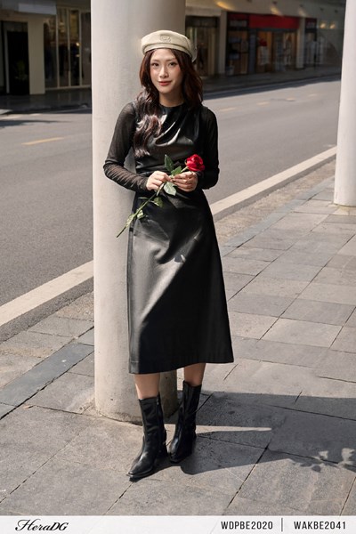 Hiển thị chi tiết cho Đầm da dáng ôm A Ảnh của Đầm da dáng ôm A